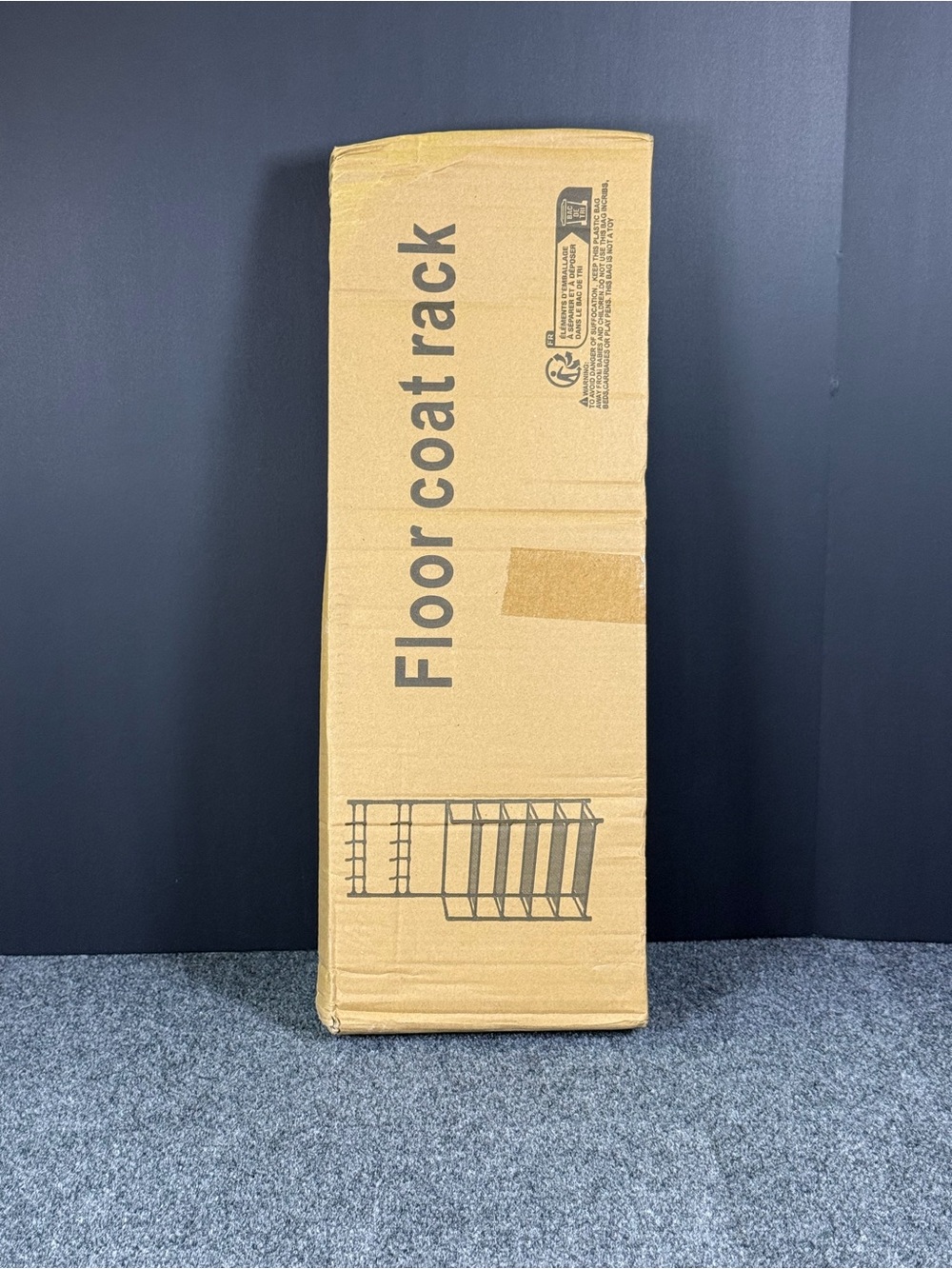 New 5-Tier 8-Hook Entryway Space Saving Floor Coat Rack 🧺 Black NIB